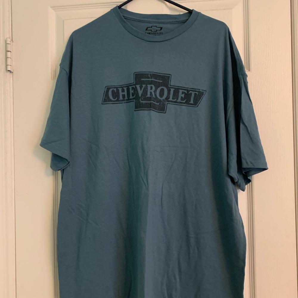 Chevrolet Chevy Slate Blue T-shirt Tee Men’s 2XL NWT